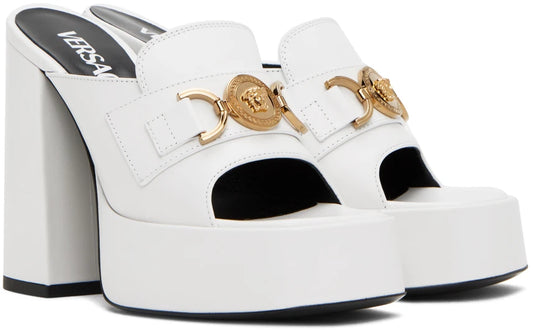 Versace White heels